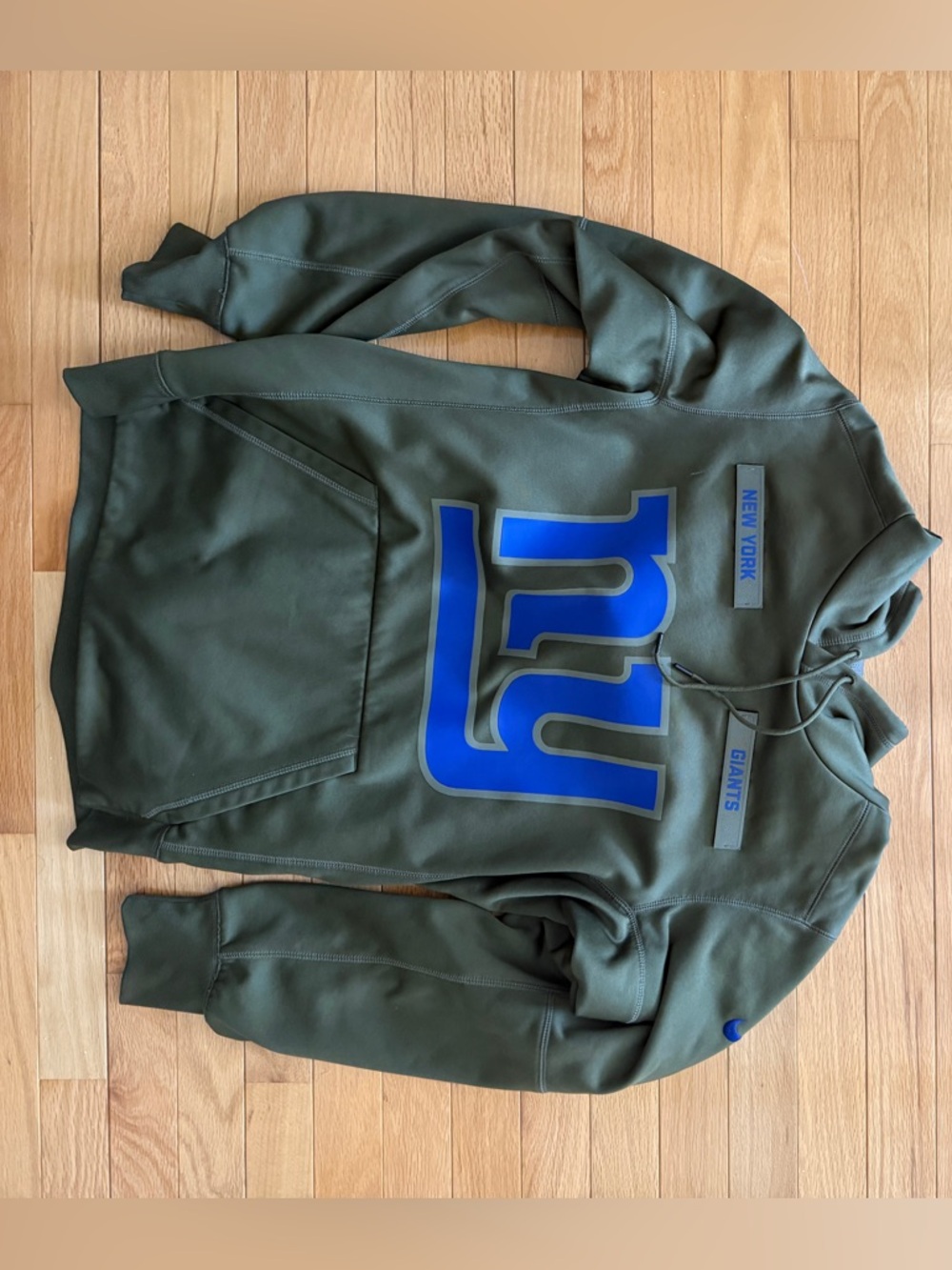 NFL Olive Green Hoodie with Blue Accents